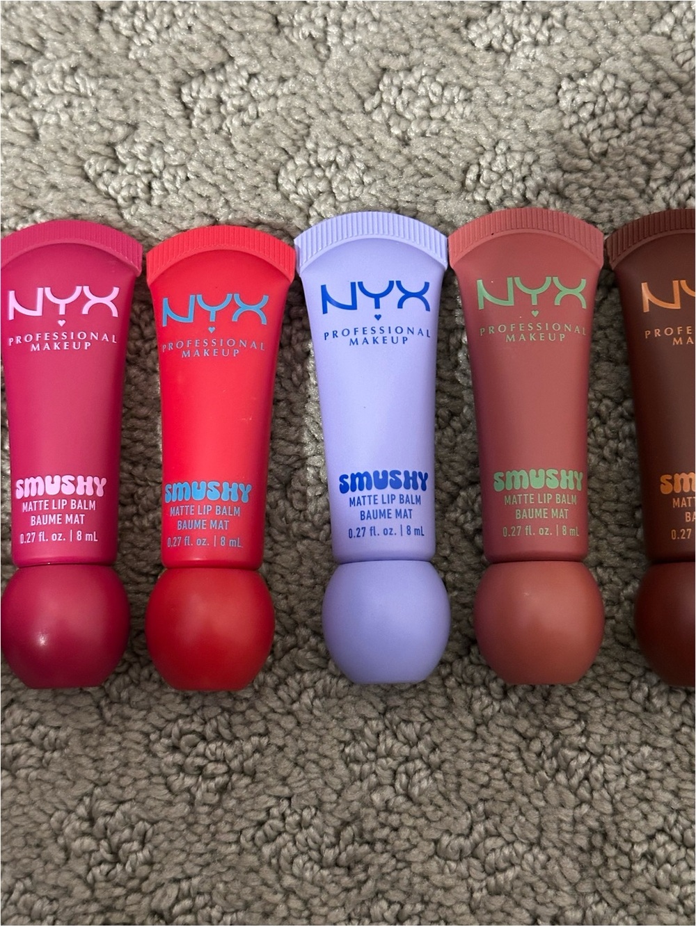 NYX Professional Makeup Smushy Lip Balm Lot - Multiple Shades (Pink to Brown) - Picture 3 of 7